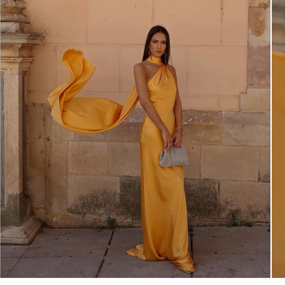 Yellow maxi gown